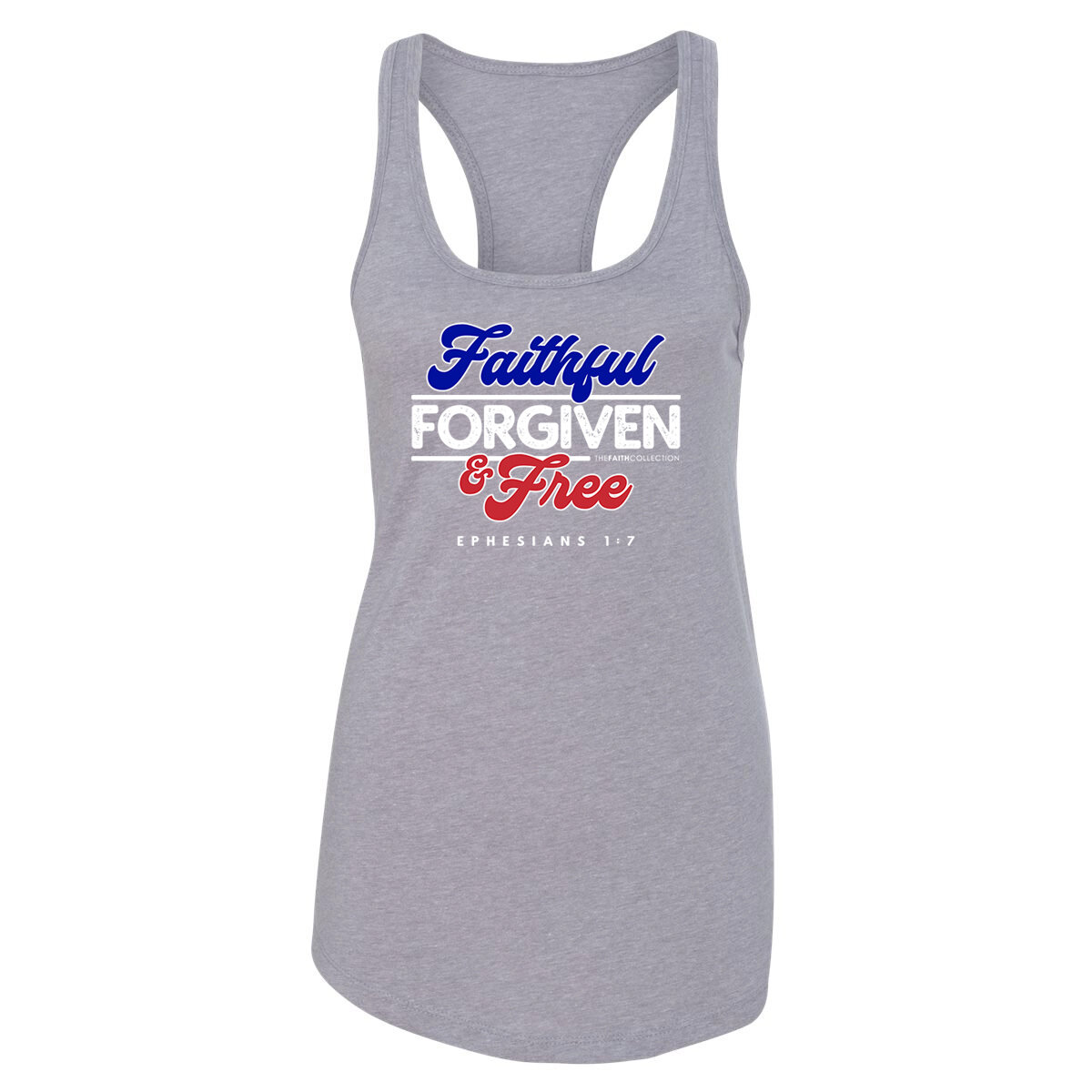 Faith of July (Gray Racerback Tank)