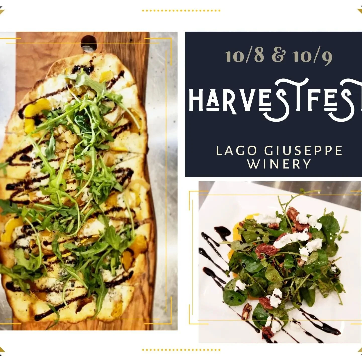 Come by this weekend to celebrate Harvest season early! Back by popular demand, for one weekend ONLY, our lovely chefs will be returning to serve you up their Sicilian style pizzas, salads and yes, even chocolate!!!

Bistro will be open October 8 &am