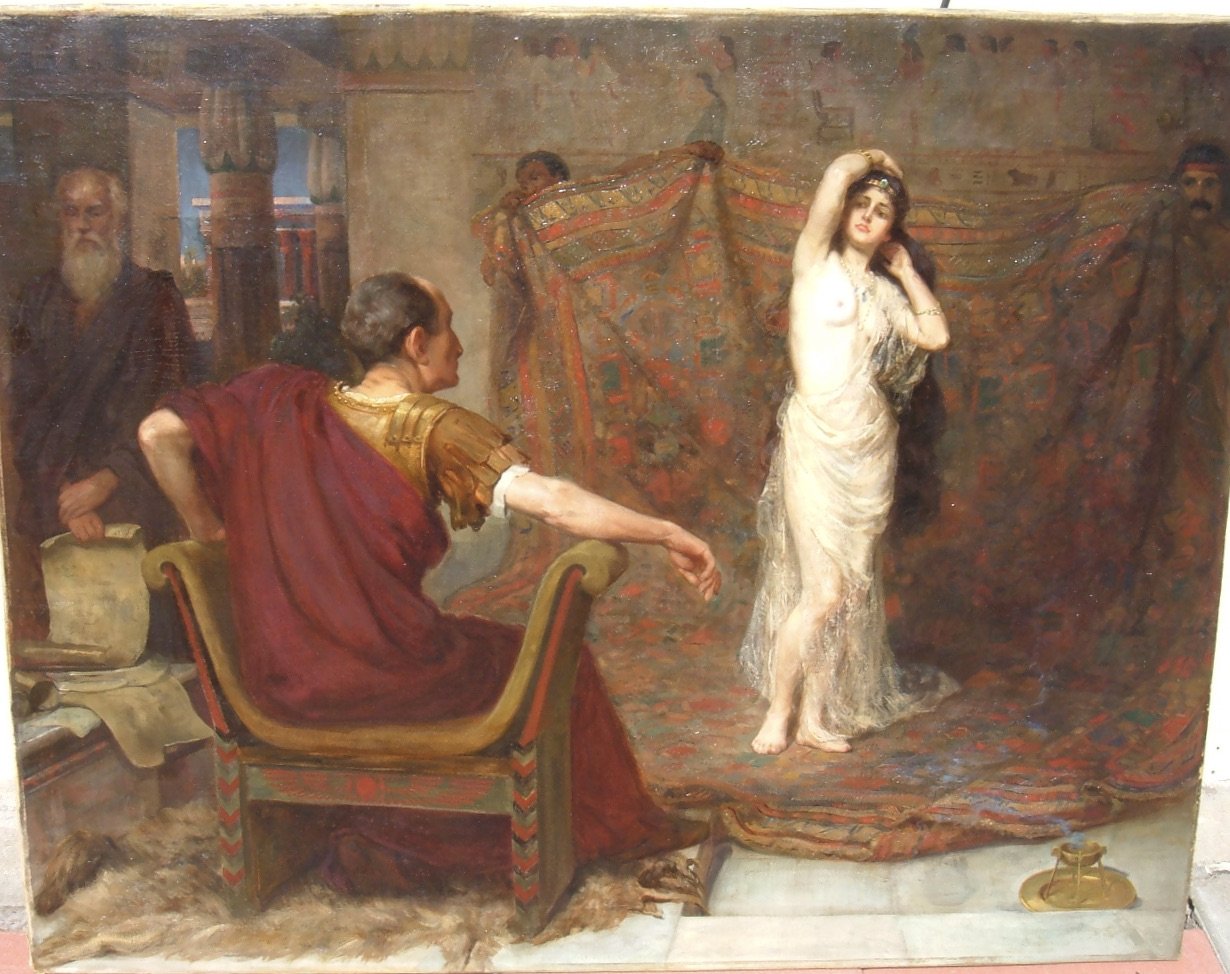 Caesar and Cleopatra Cleaned; After Cleaning
