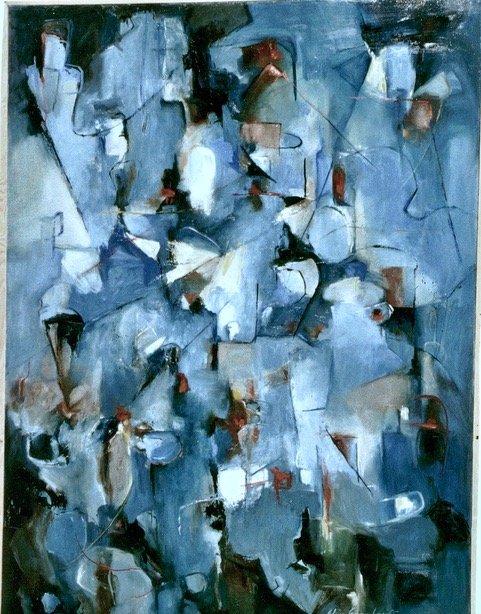 Blue City by Alix Evendorff, Oil, 48x36, $2800