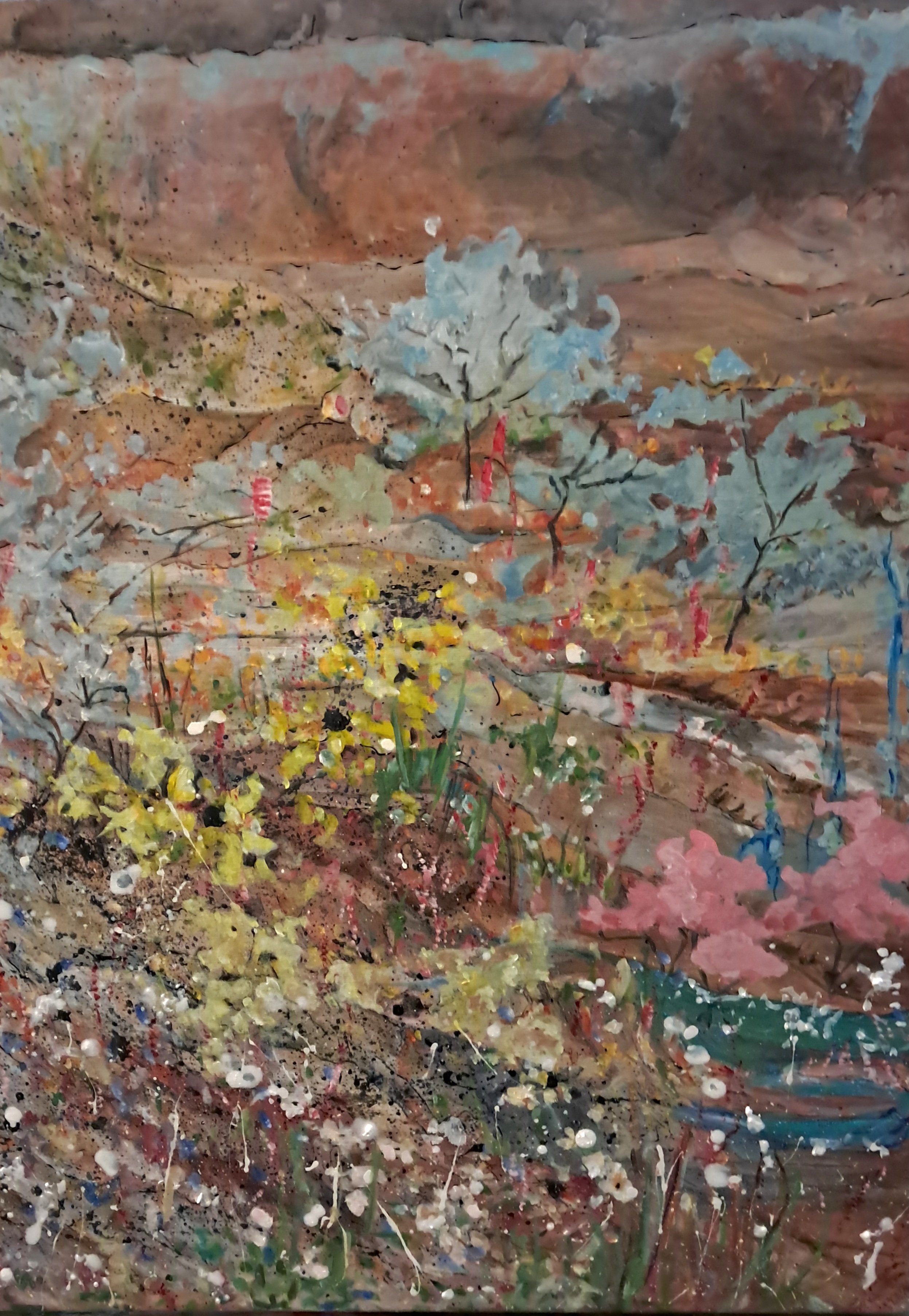 Spring Riot by Cheryl Jelm, Oil, 24x18, $400