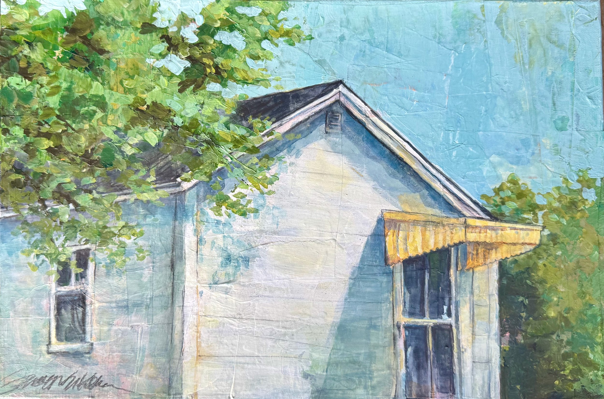 Whispering Breezes by Jennifer Keelan, Mixed Media, 10x15, $155
