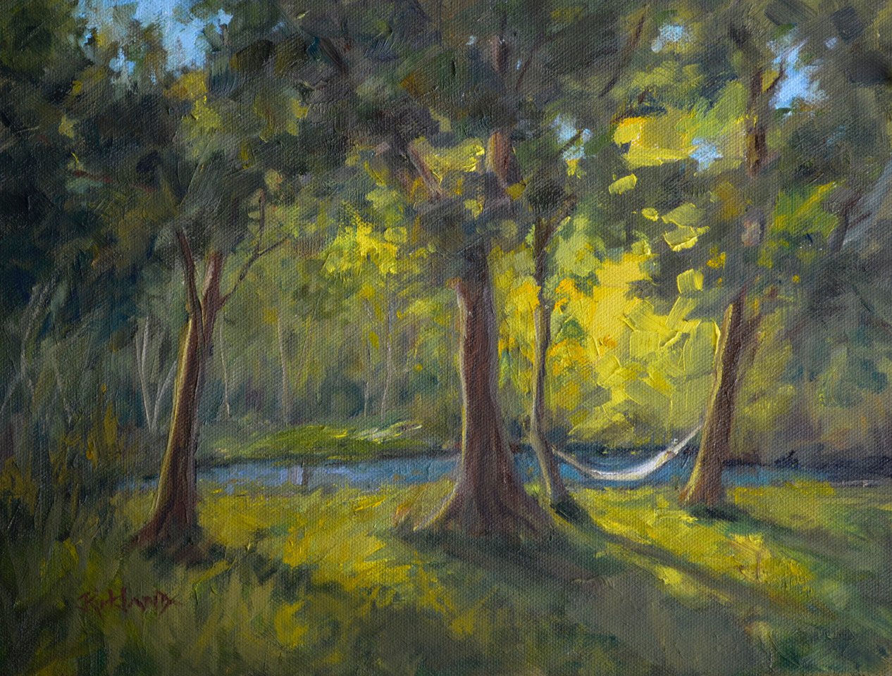 Summer Time by Julie Kirkland, Oil, 9x12, $490
