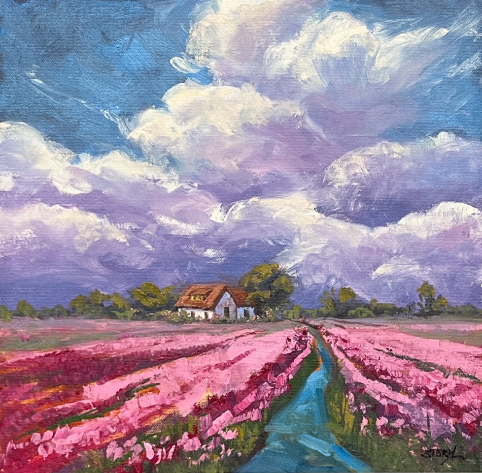 After the Storm by Karen Storm, Oil, 12x12, $650