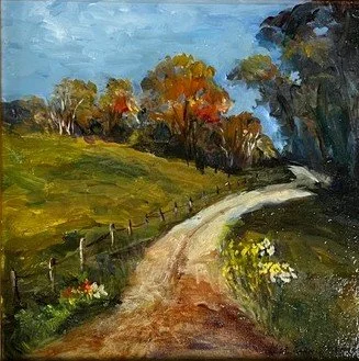 Country Road by Alix Evendorff, Oil, 12x12, $450