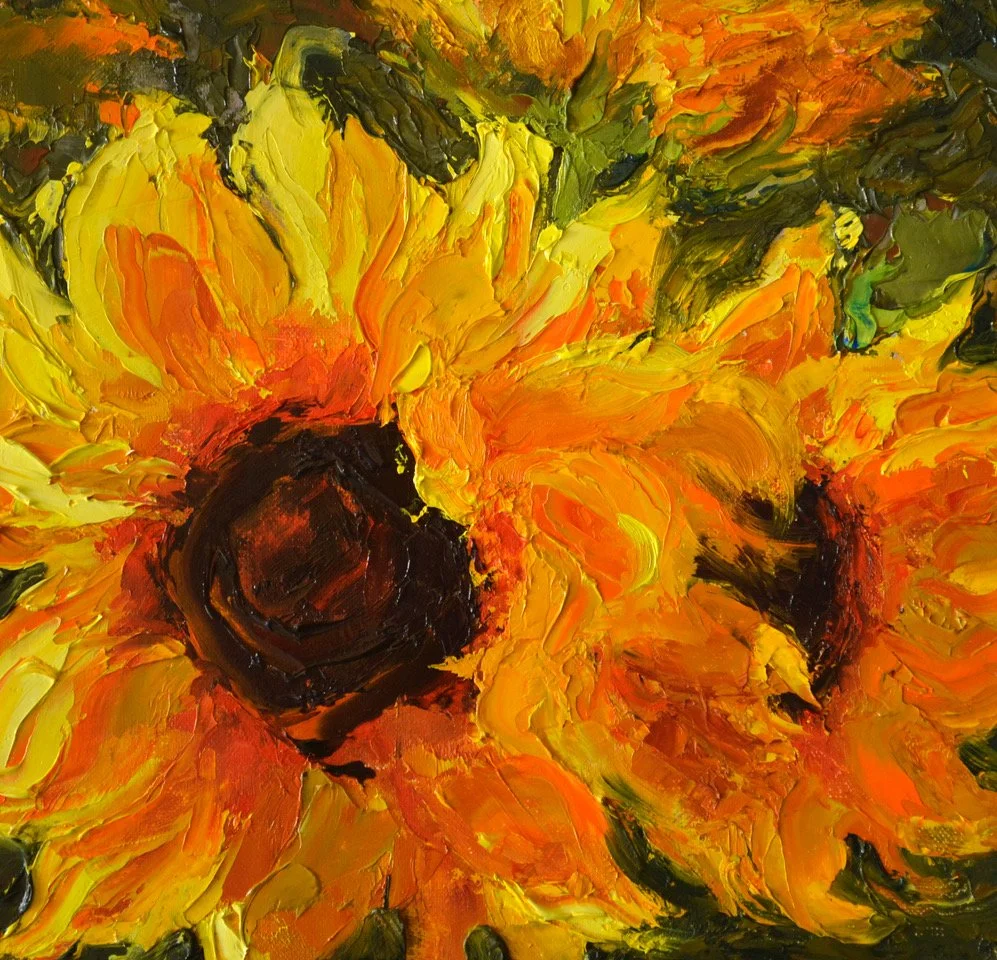 Golden Duet by Julie Kirkland, Oil, 8x8, $355