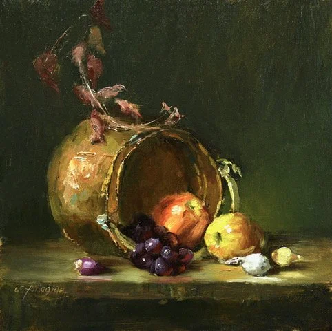 Brass and Bounty by Lucy Yanagida, Oil, 12x12, $1020