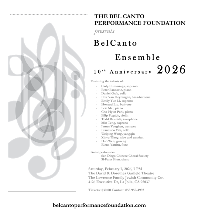 BelCanto Ensemble 2026