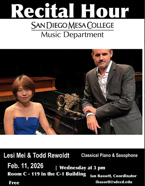 Free Weekly Recital Hour: Lesi Mei &amp; Todd Rewoldt