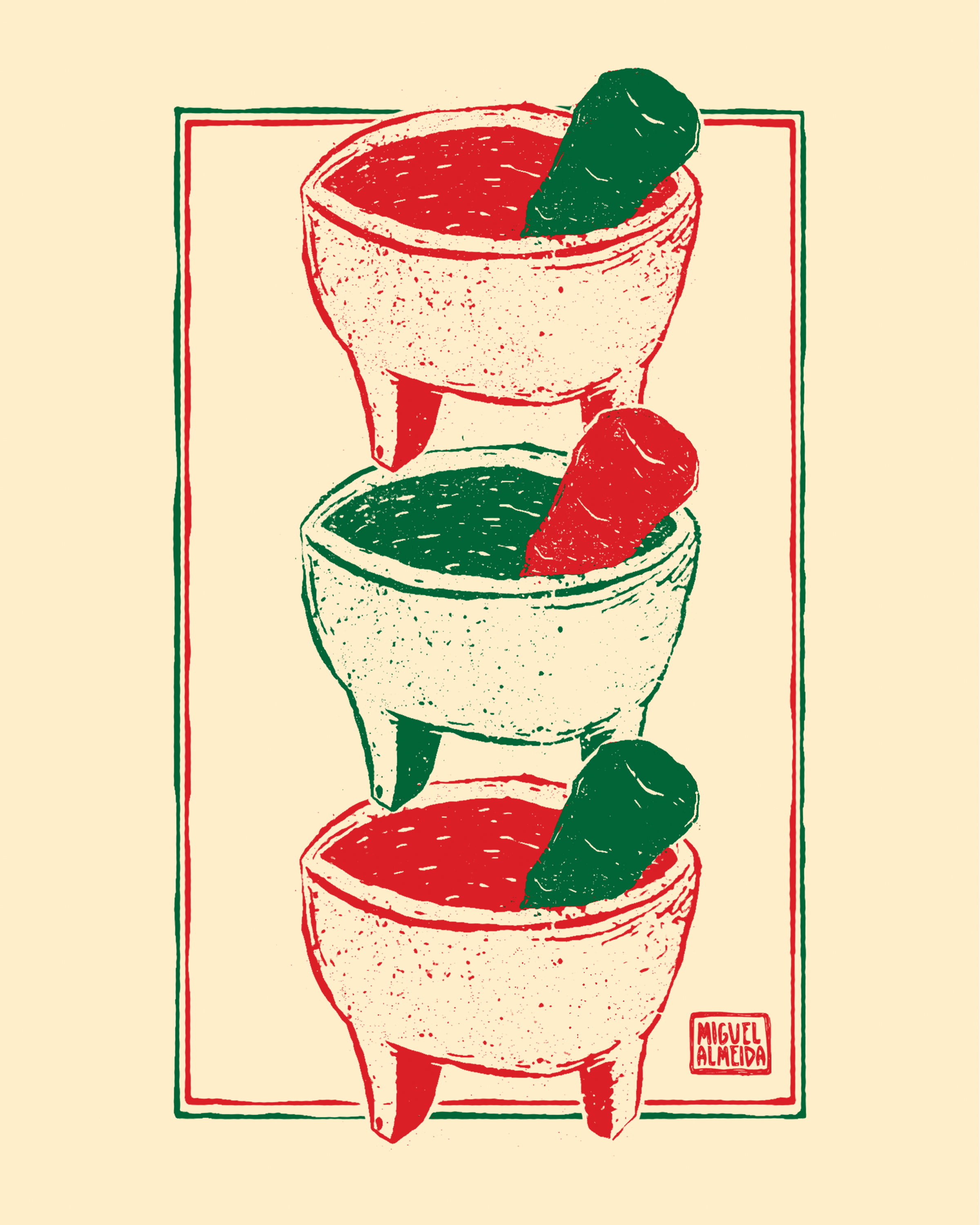 Molcajete Print 8"x10"