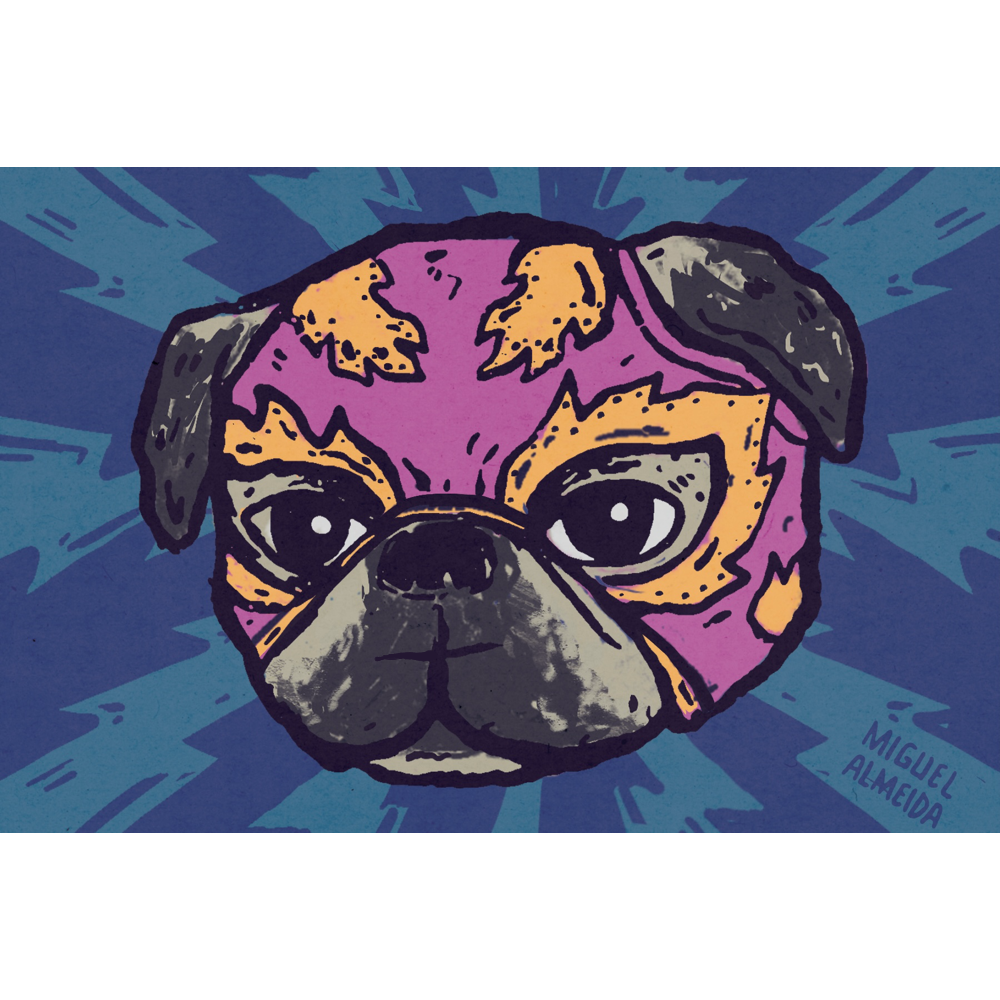 Poochador #1 print 6"x4"