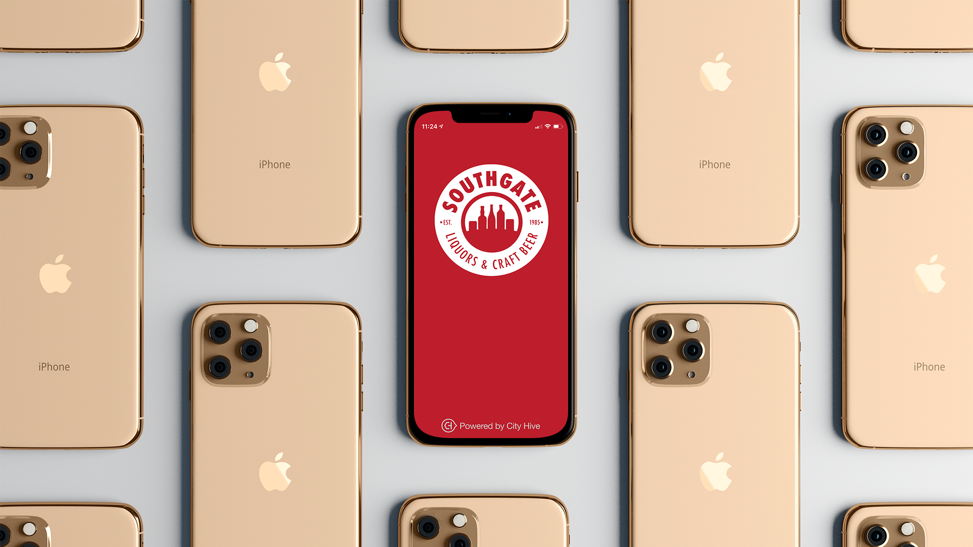 Logo on beverage delivery app