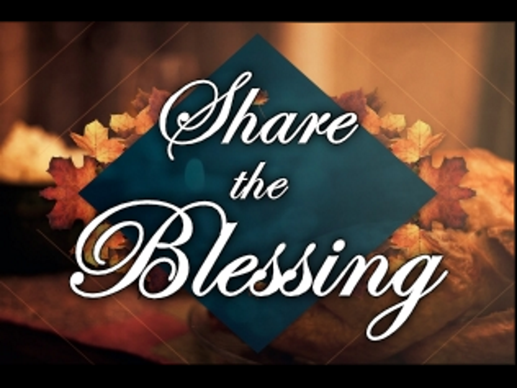 Share the Blessing Thanksgiving meal