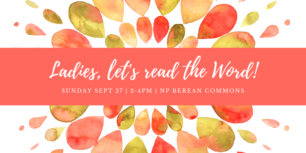 Women, let's read the WORD together! 
