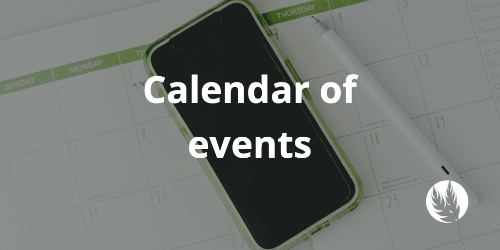 Calendar of events