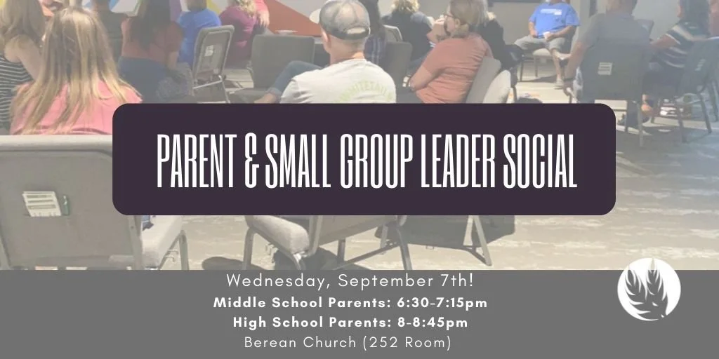 Sola Parent &amp; Small Group Leader Social