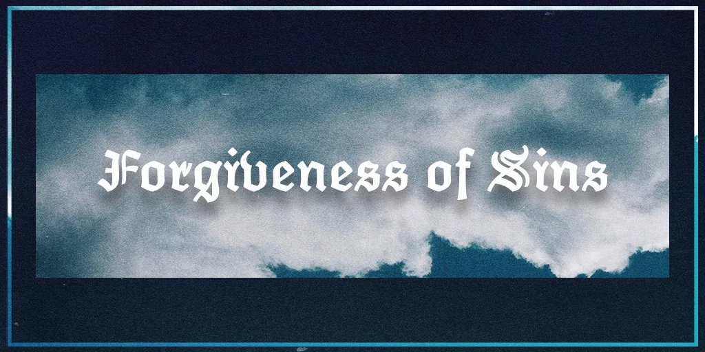 Forgiveness of Sins