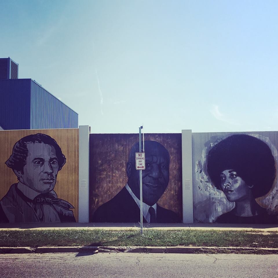 The Freedom Wall - one of several sites on Buffalo Bike Tours