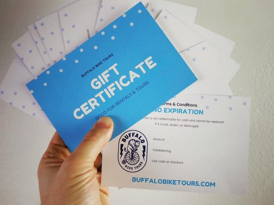 Buffalo Bike Tours | Gift Cards – No expiration!