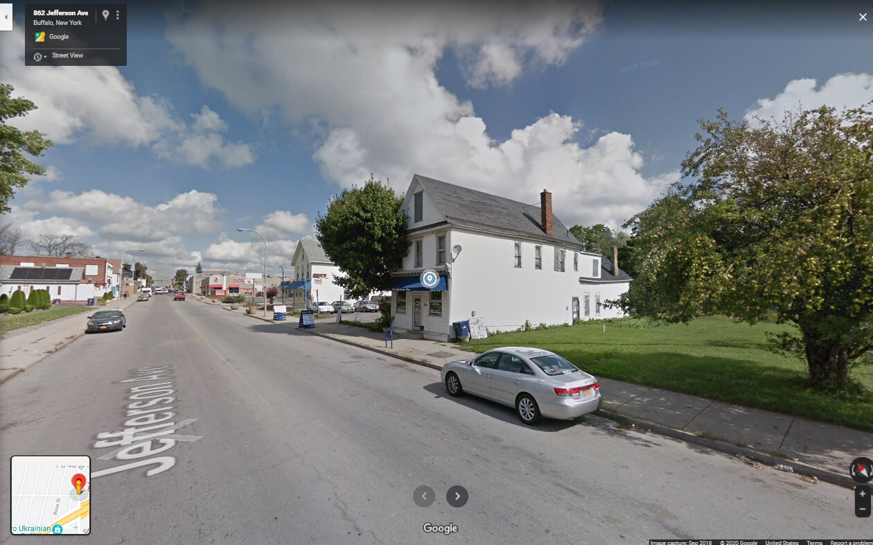 Jefferson and Carlton, the former site of John Young’s first restaurant and potential site of a new mural