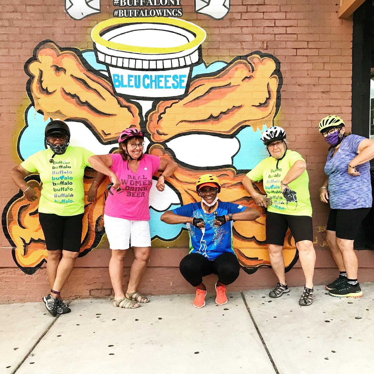 A recent Buffalo chicken wing tour group