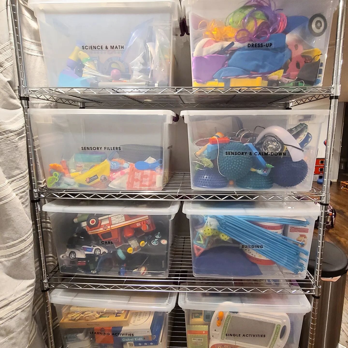 Moms- do you feel like the pile of toys never ends?

We get it at This Organized Space--and we love to help make the endless pile of toys feel more manageable.

We can create a toy rotation system, which can help the kids play more AND make for easie