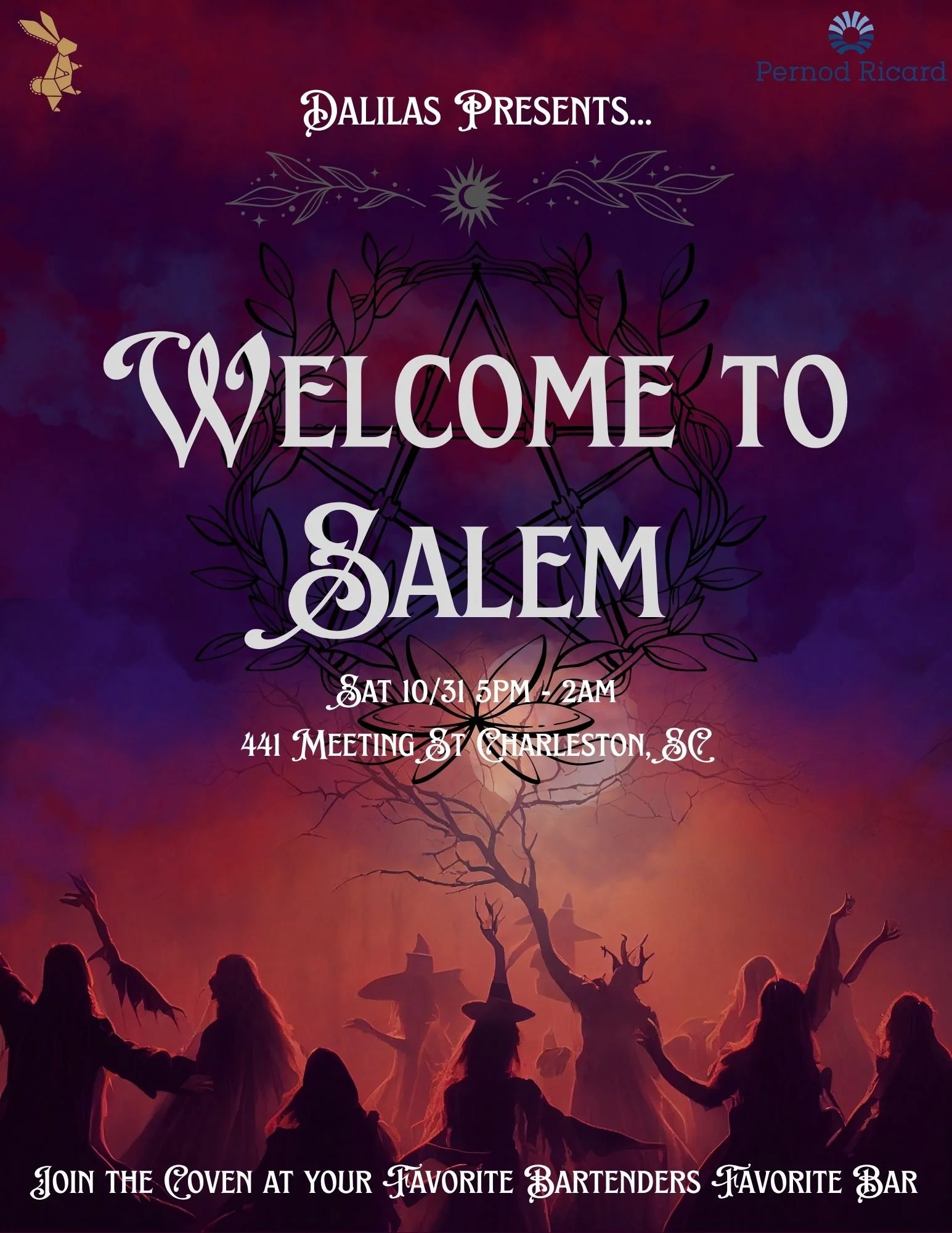 Welcome to Salem | Halloween Night at Dalila’s Charleston