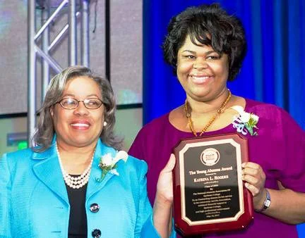  Dr. Daphne L. Smith with 2013 Young Alumna Recipient Katrina L. Rogers 