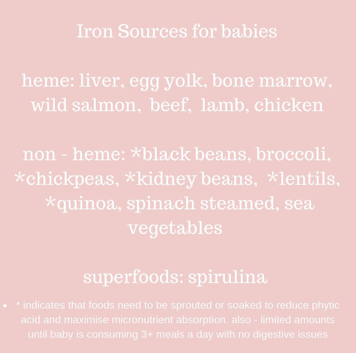 sources of iron for babies