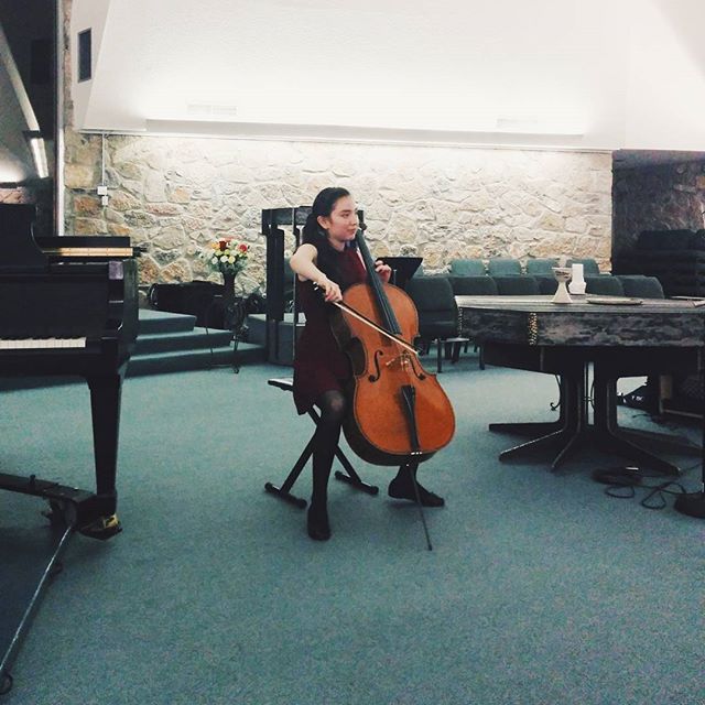 Finalist Perla Cardenas performing at the 2015 Competition for Young Musicians #vscocam #vsco #cellist #cello #elpaso #musician #musicianlife