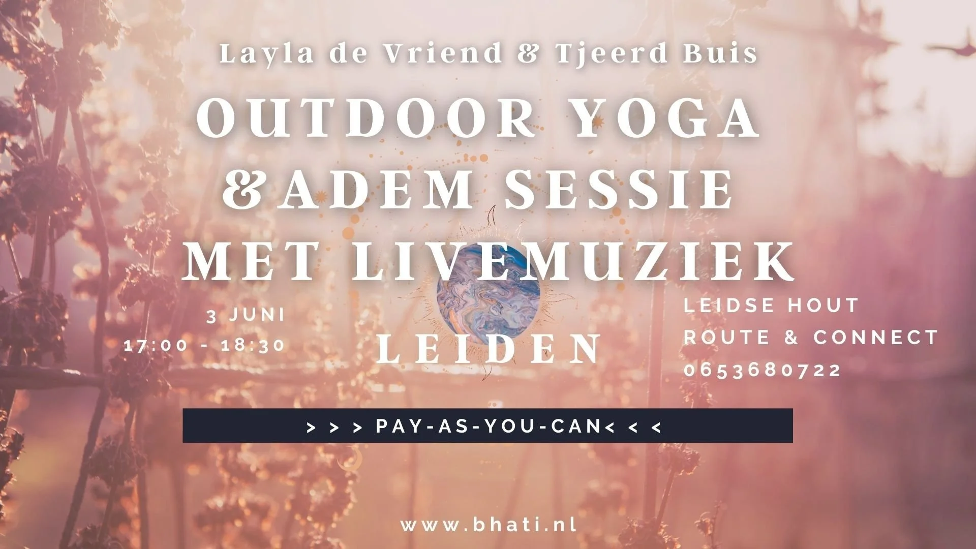 Yoga, Breathwork & livemuziek sessie in het park op donatie basis