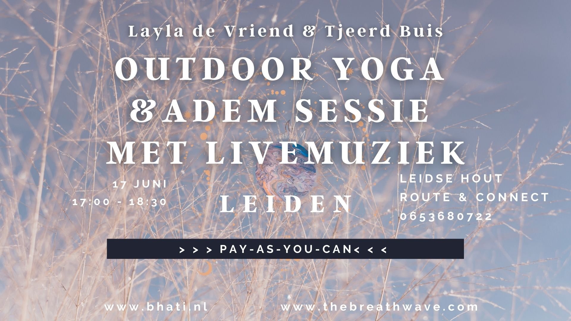 Yoga, Breathwork & Livemuziek sessie in het park