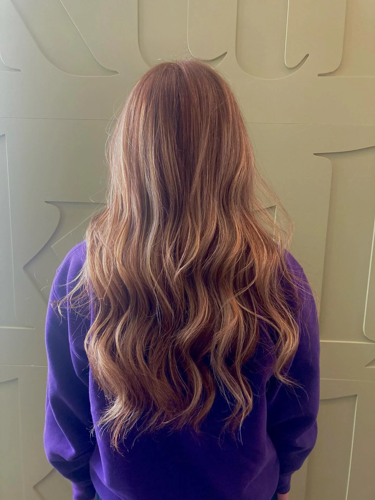 after and before of beautiful blonde accents on natural red hair! Done by @styled_by_doll 

#hair #utah #salon