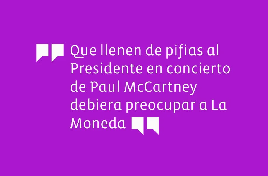 Presidente en concierto de Paul McCartney