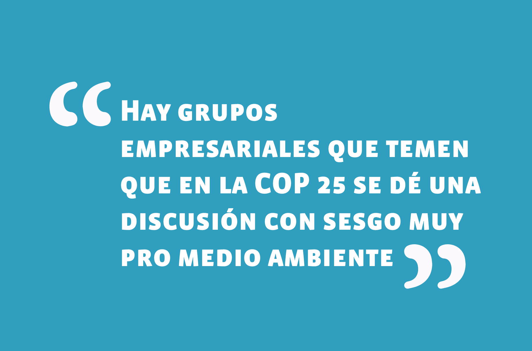 COP25 y el empresariado