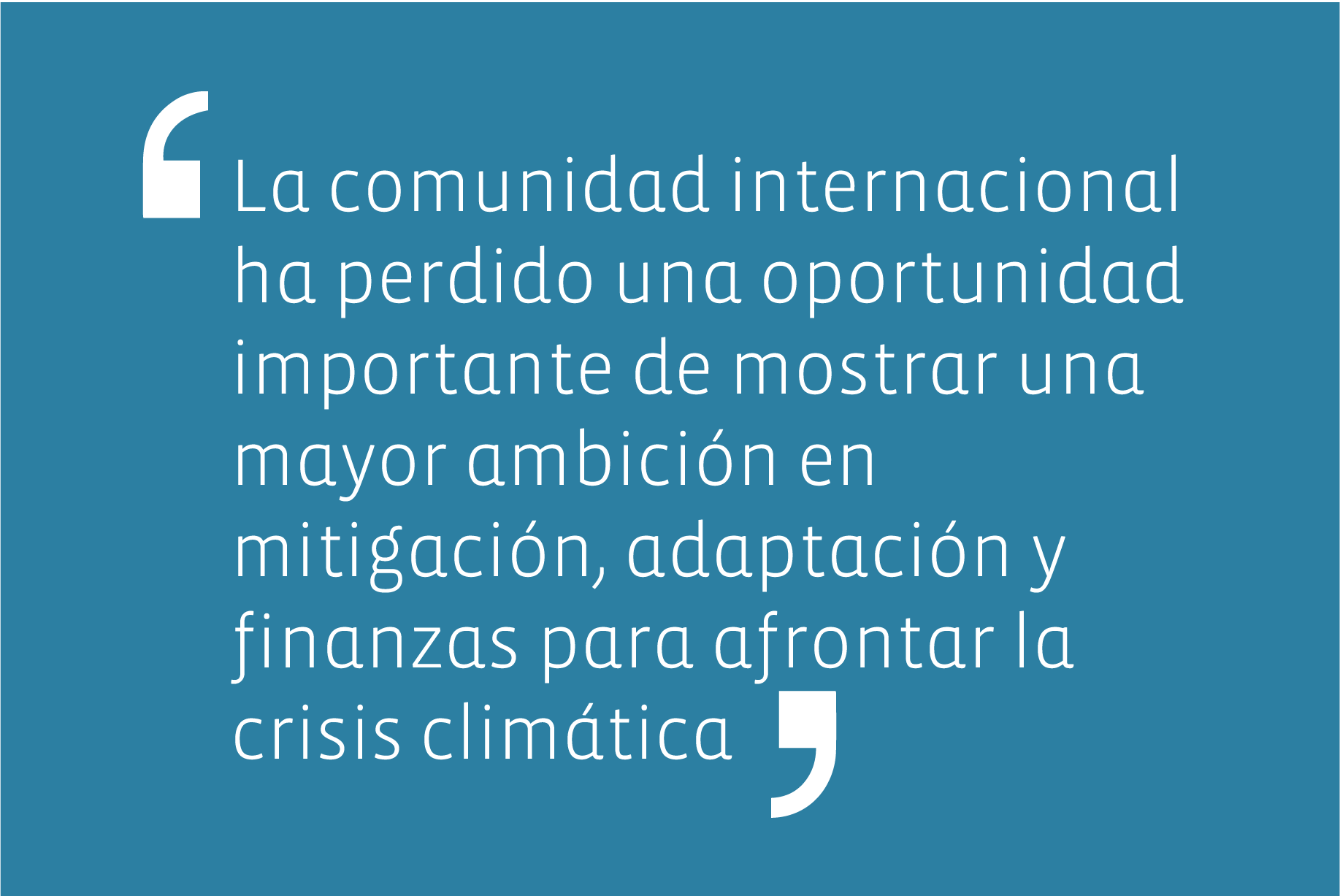 Tras finalización de COP25