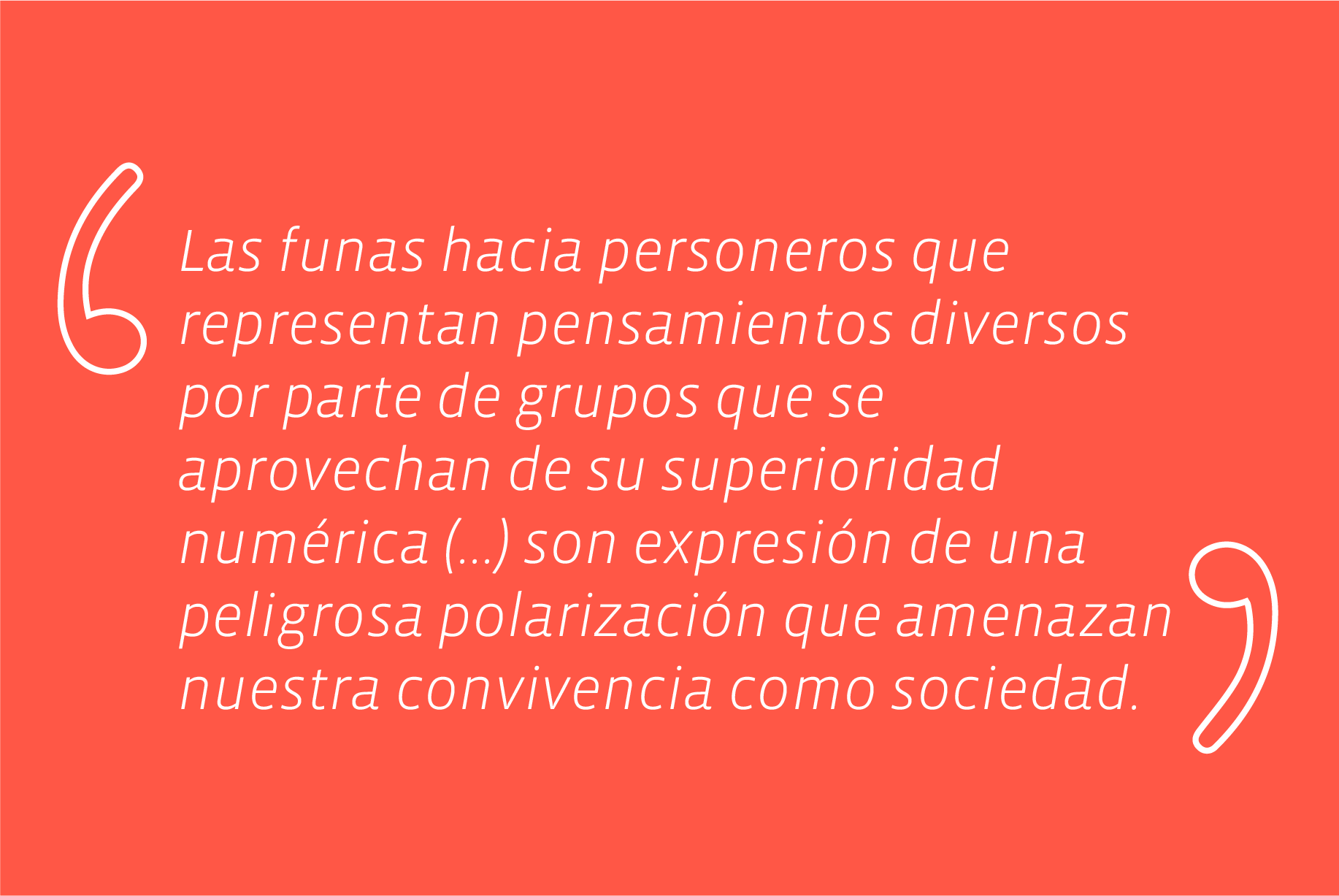 Carta por el diálogo, la tolerancia y los DD.HH