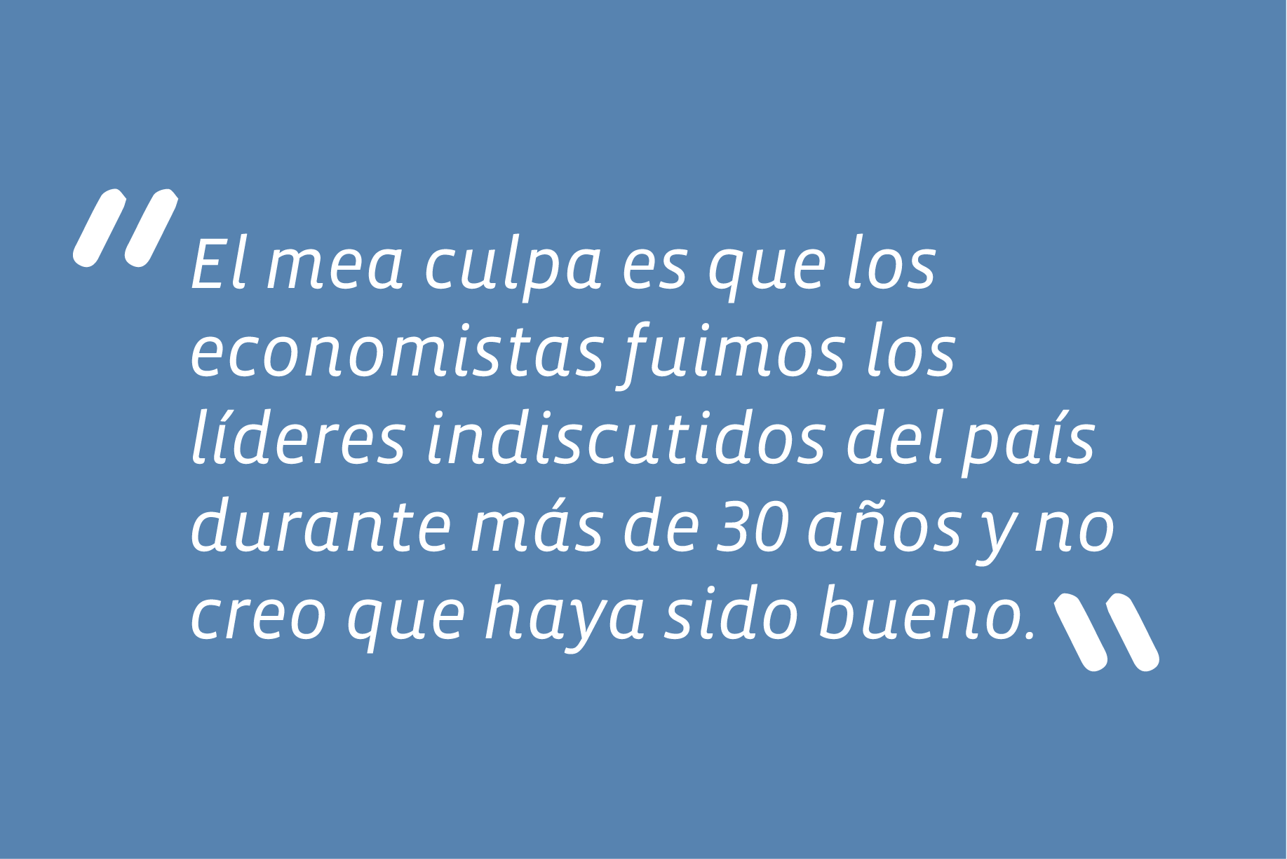 Sobre crisis social, en entrevista en La Tercera