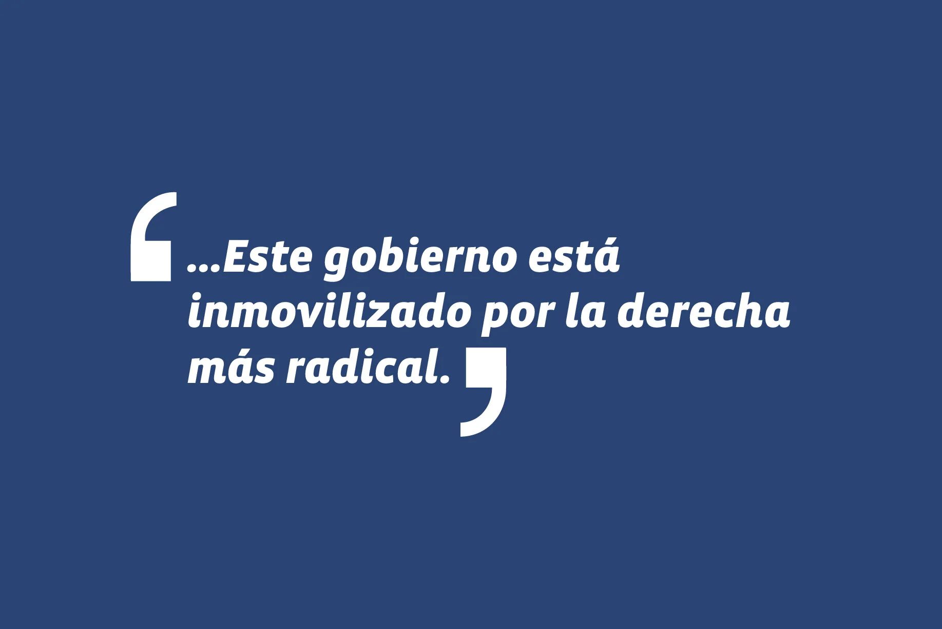 En respuesta a las declaraciones del presidente Piñera y del ministro Briones en Enade