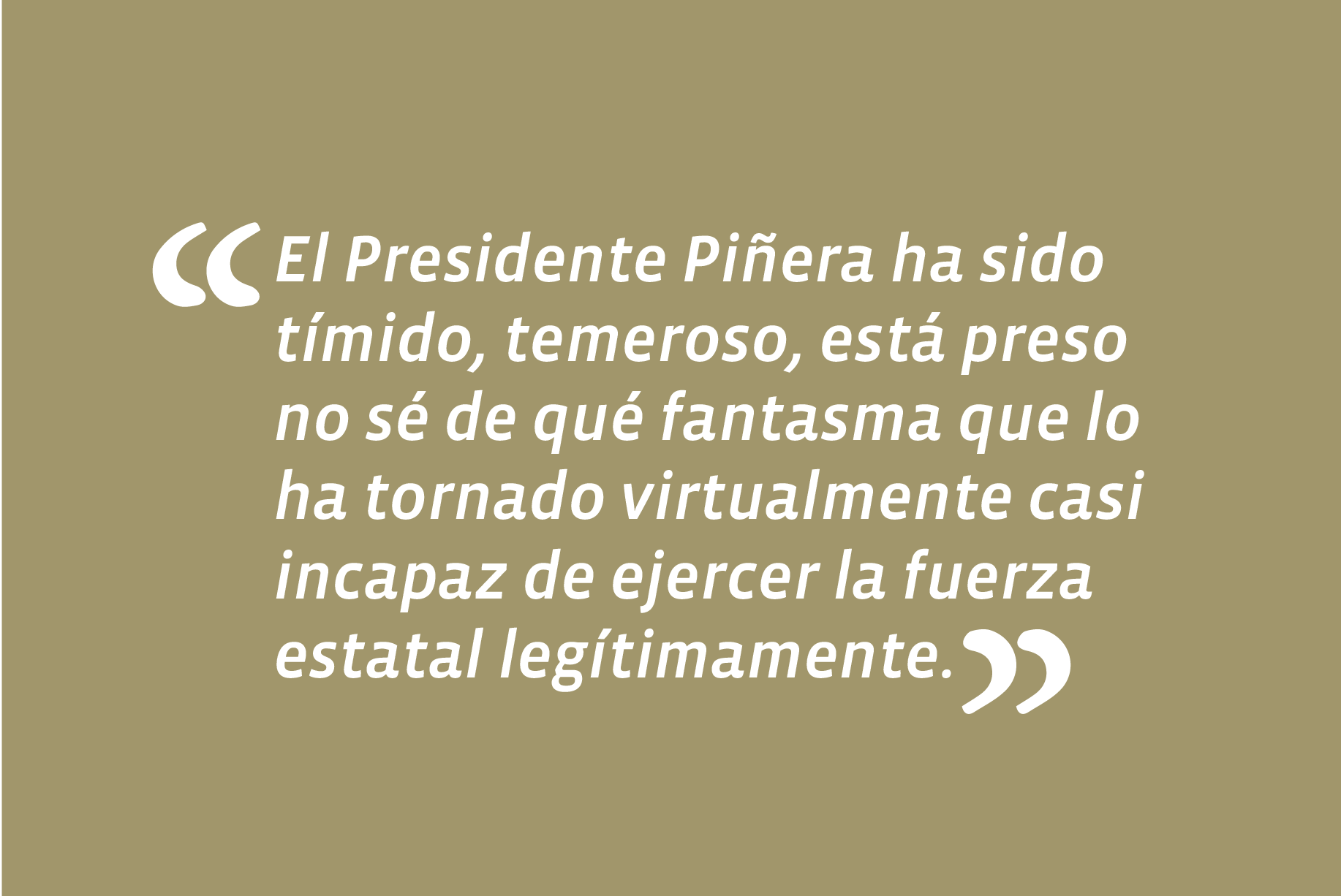 En entrevista en Mesa Central, de T13 Radio