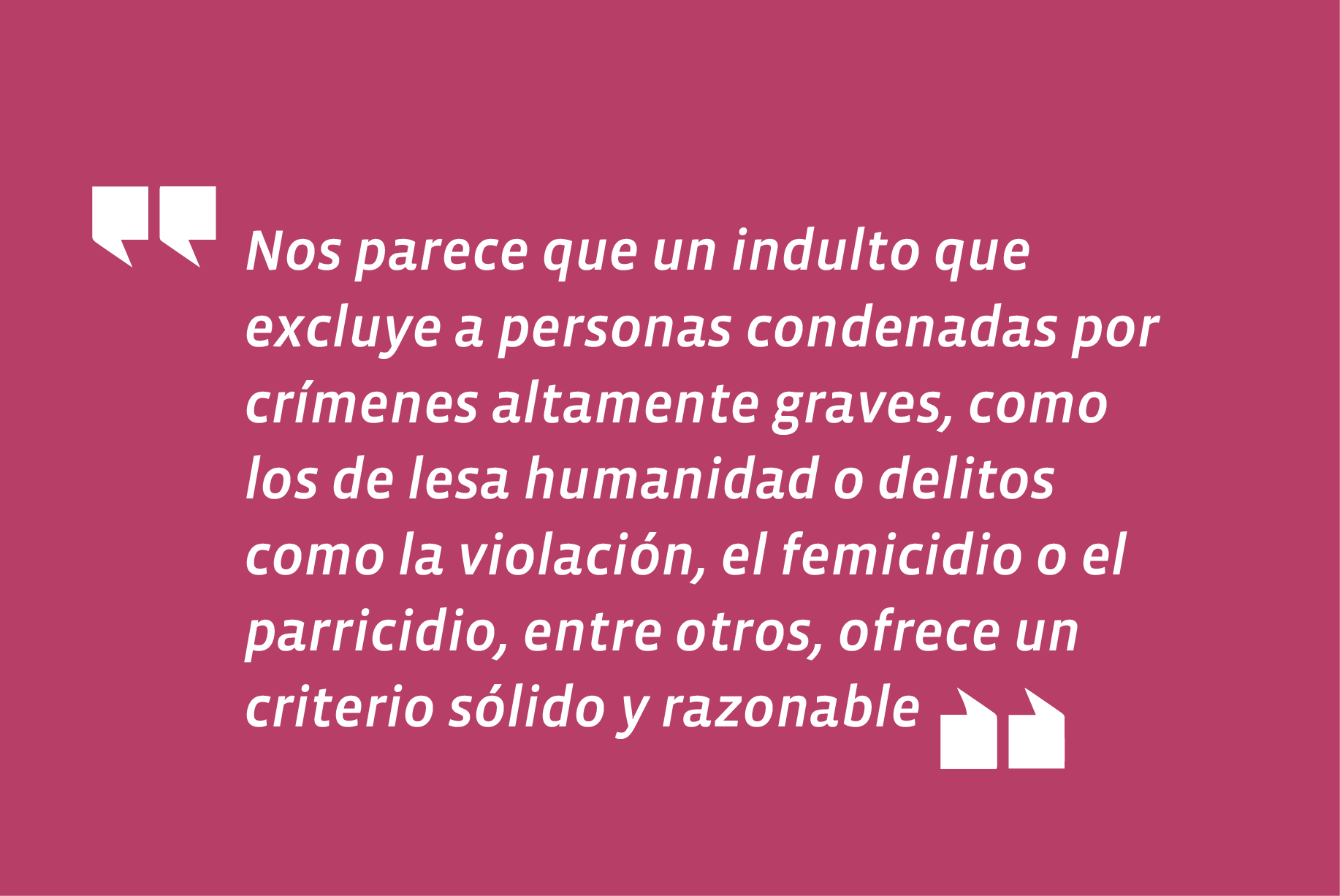 Sobre tramitación de proyecto de indulto conmutativo por covid-19, en Cartas de El Mercurio