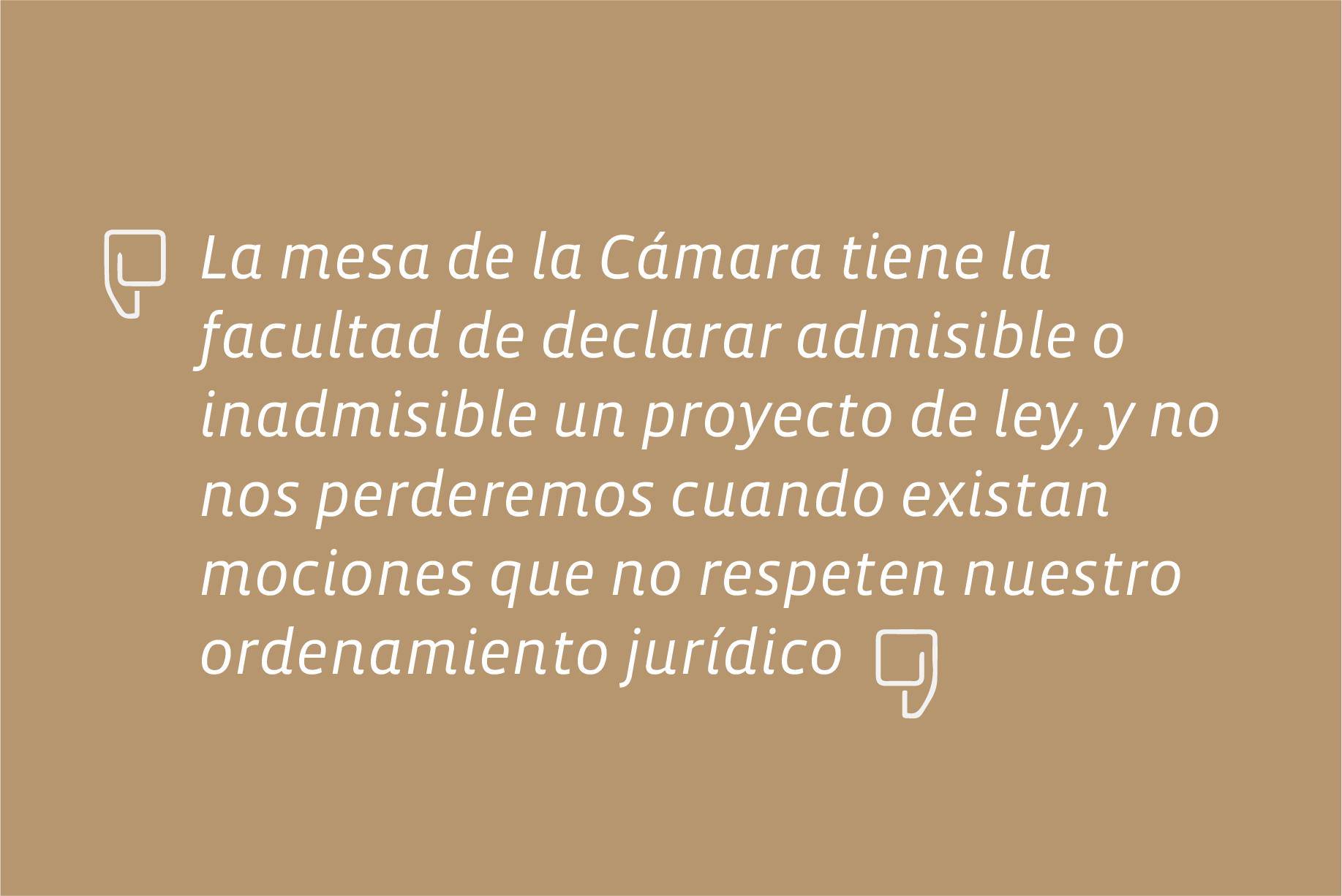 En entrevista en El Mercurio