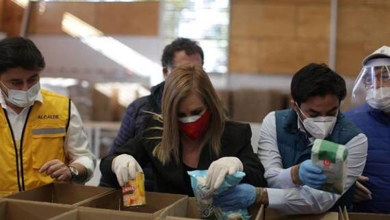 Sigue entrega de canastas 