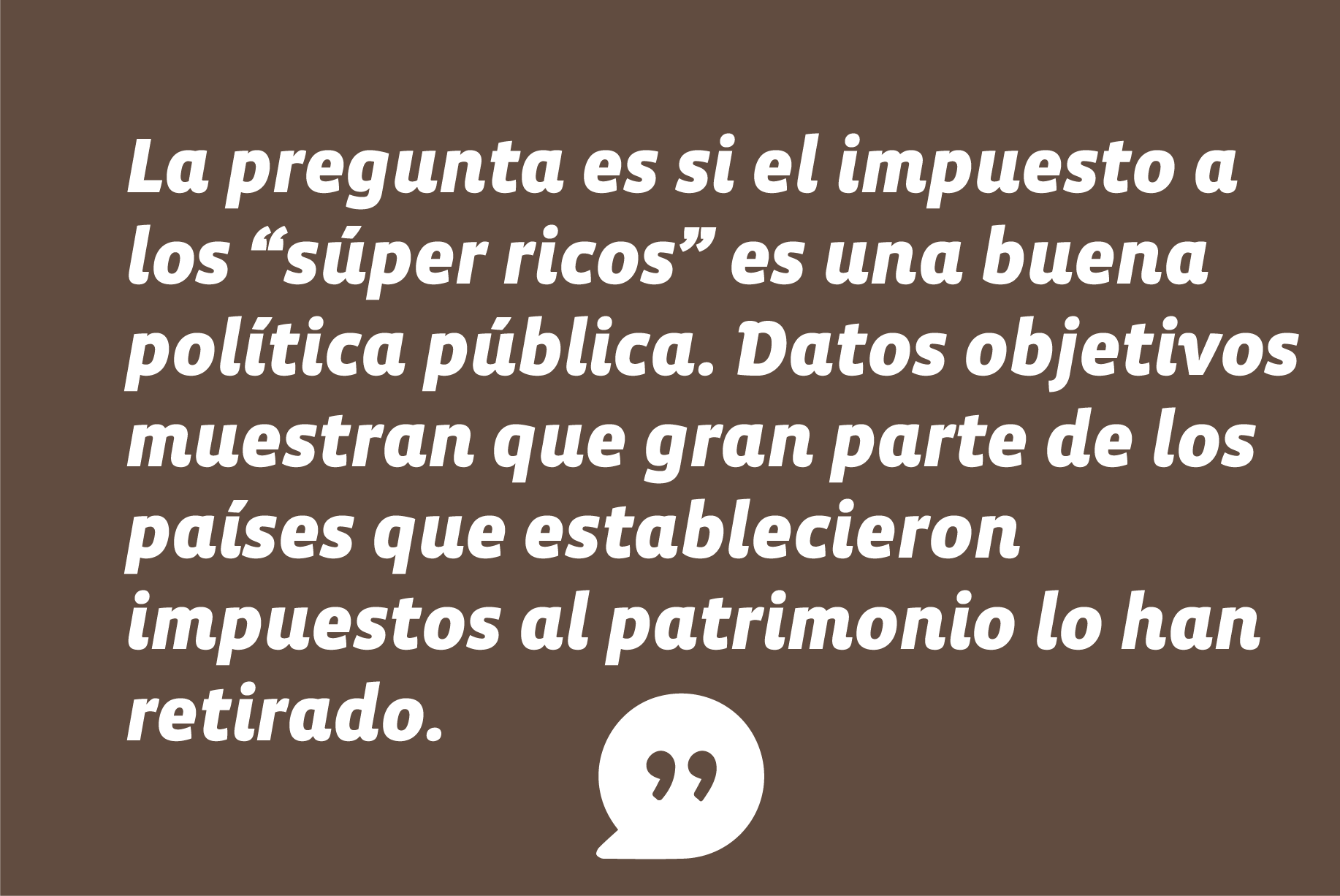 En entrevista con El Mercurio