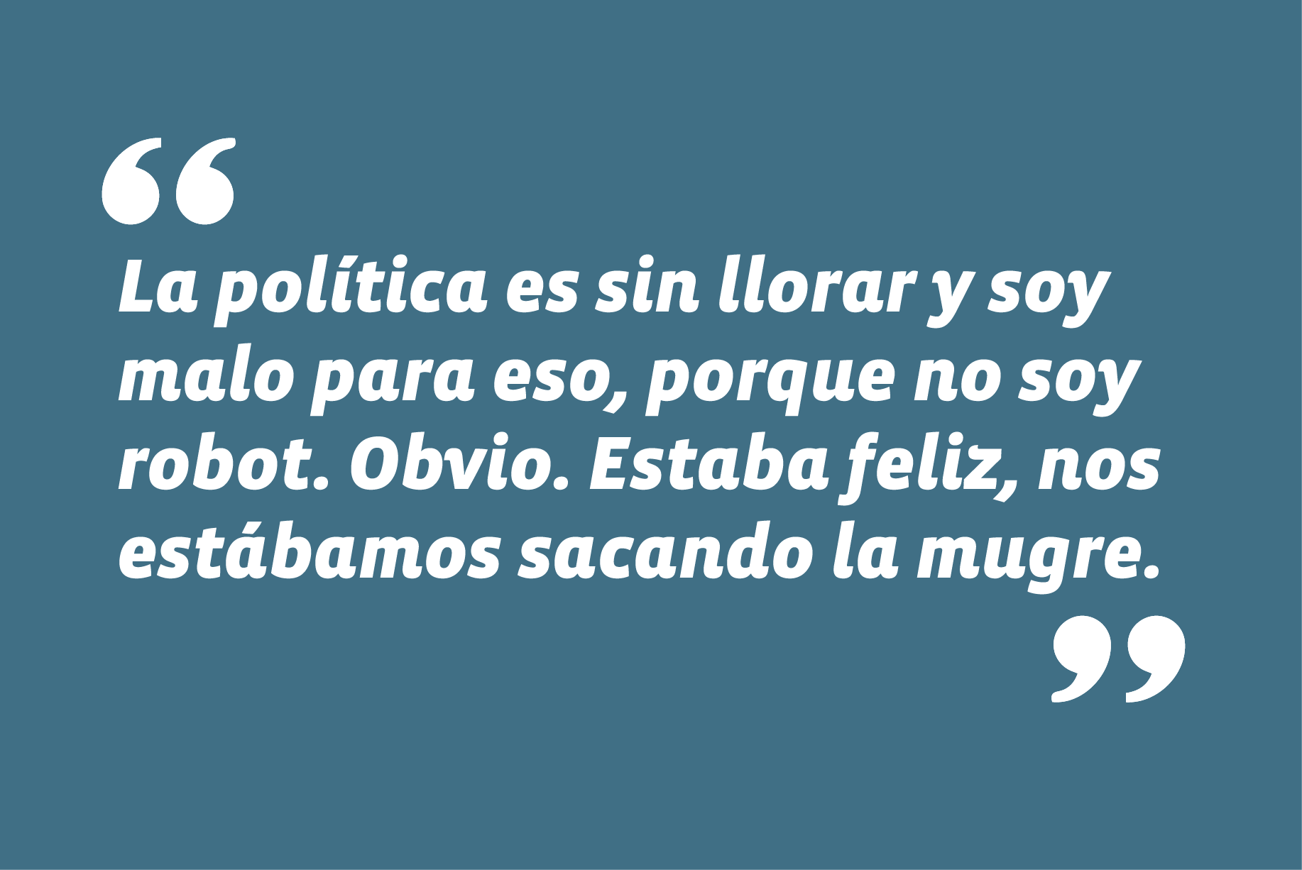 En programa Estado Nacional, de TVN