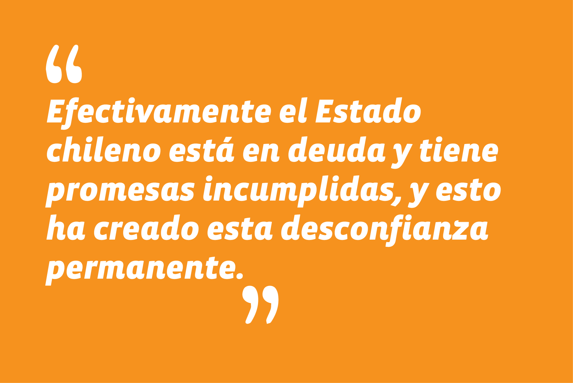 En programa "Estado Nacional", de TVN