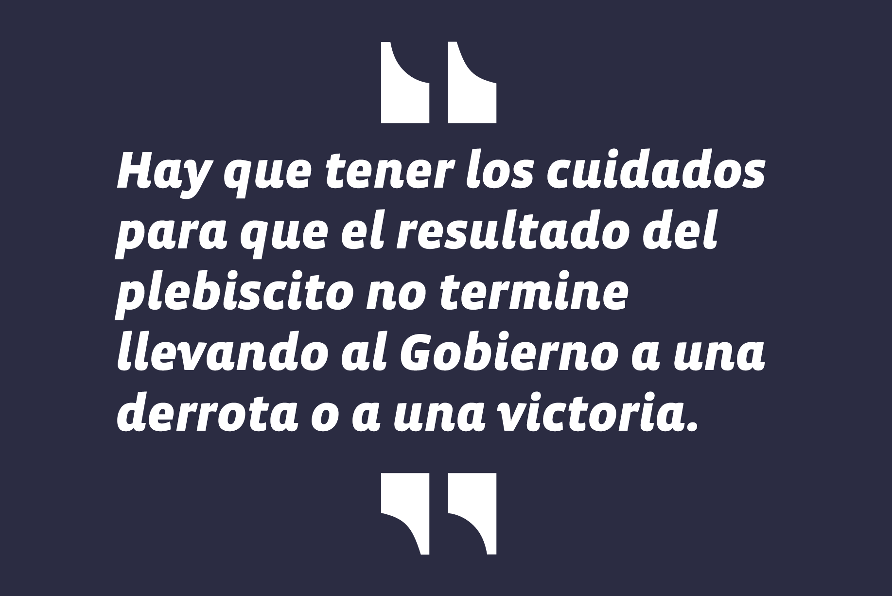 En entrevista en Reportajes, de El Mercurio