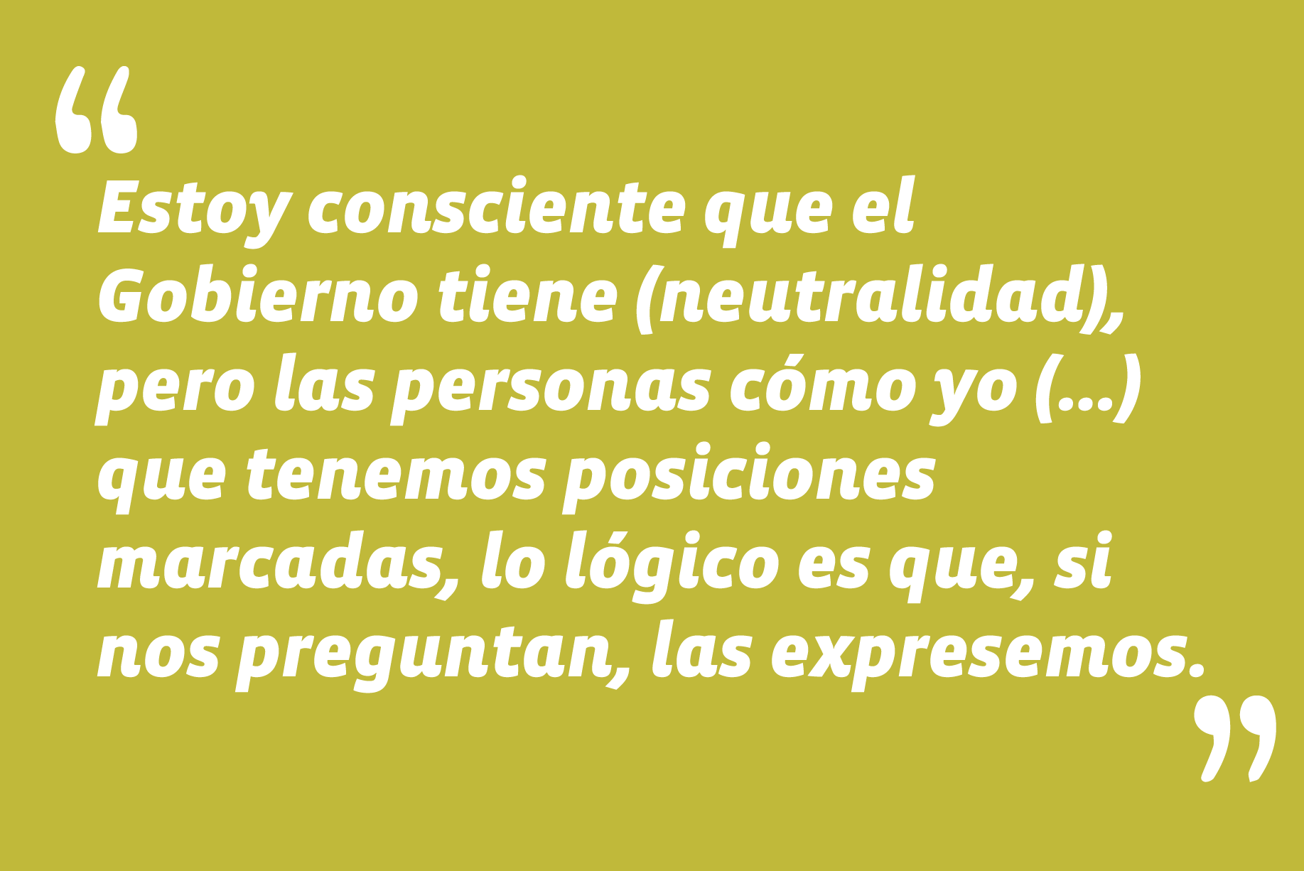 En programa "Estado Nacional", de TVN