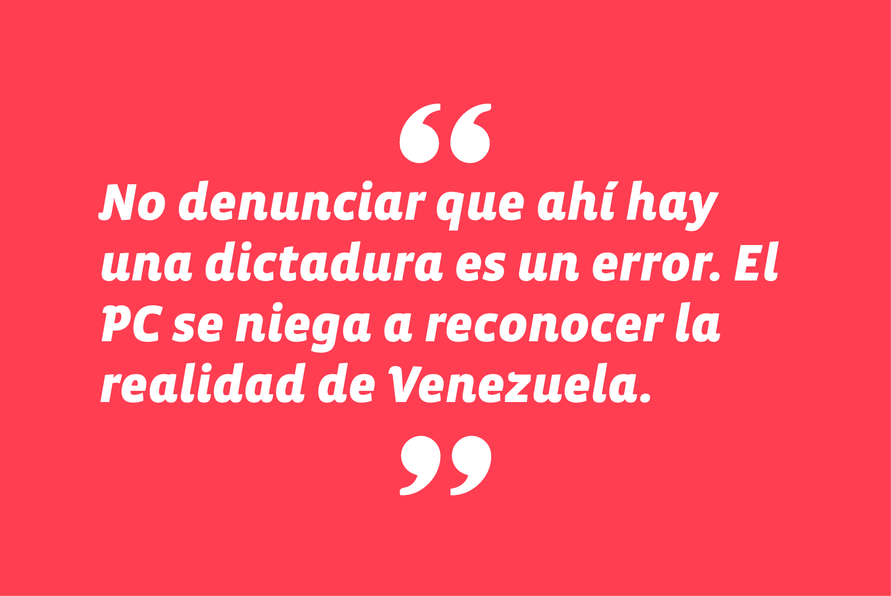 Por la postura del PC ante la situación de Venezuela y minimizar informe de la ONU sobre la crisis de este país, en programa Tolerancia Cero, de CNN y CHV