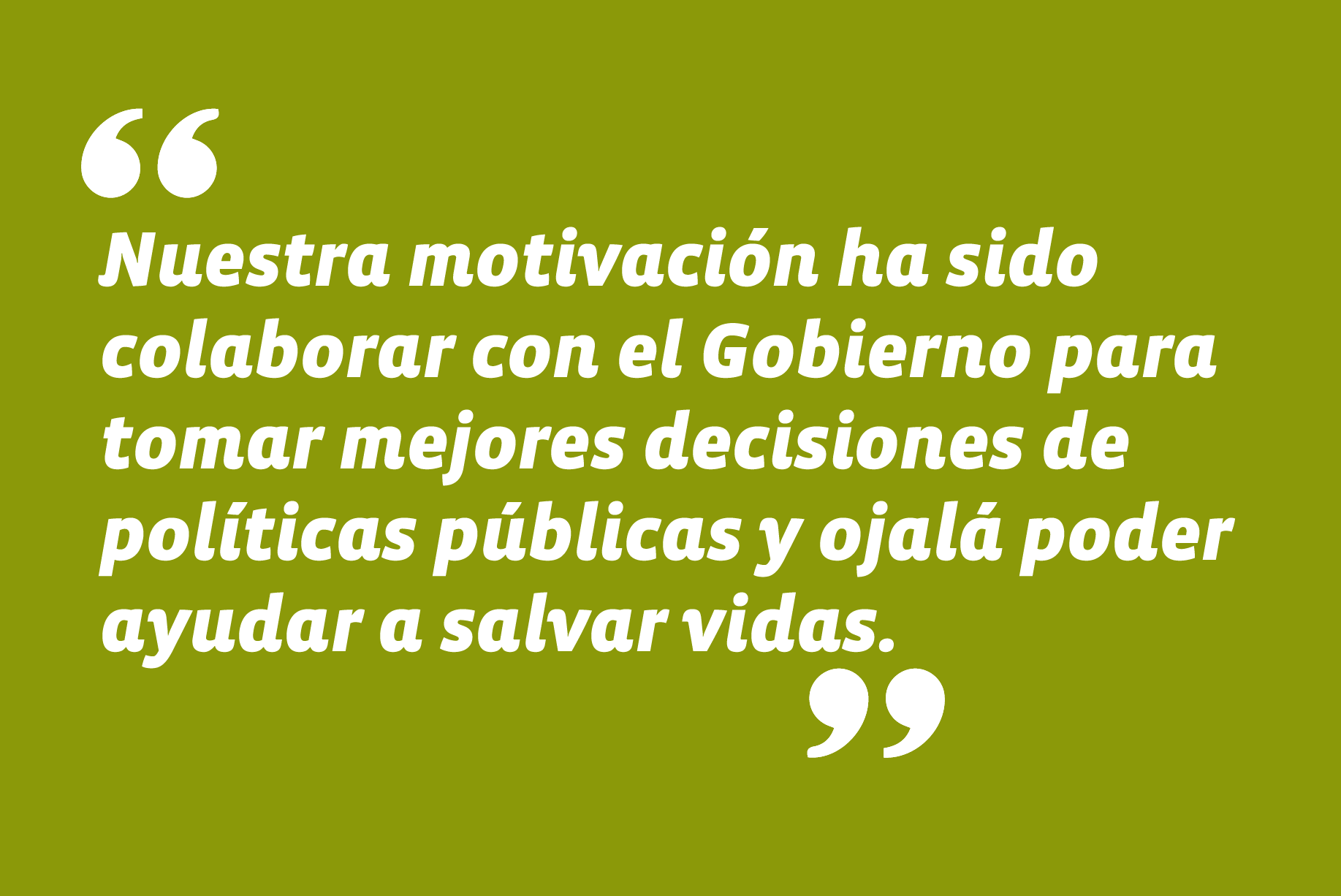 En programa Estado Nacional, de TVN